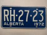 Thun/311516/147099---autonummer-aus-kanada-- (147'099) - Autonummer aus Kanada - RH-27-23 - am 13. September 2013 im BrockiShop