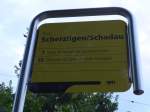 (153'689) - STI-Haltestelle - Thun, Scherzligen/Schadau - am 6. August 2014