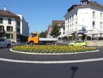 Thun/581525/183510---kreisel-mit-sonnenblumen-am (183'510) - Kreisel mit Sonnenblumen am 14. August 2017 in Thun, Guisanplatz