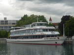 (217'614) - Motorschiff Berner Oberland am 5. Juni 2020 an der Schifflndte Thun