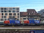 (219'306) - SBB-Rangierlokomotiven - Nr. 923'020-2 und 923'013-7 - am 2. August 2020 im Bahnhof Thun