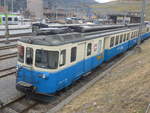 (214'381) - MOB-Pendelzug - Nr. 4001 - am 17. Februar 2020 im Bahnhof Zweisimmen