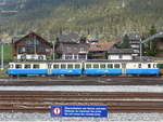 Zweisimmen/698764/216476---mob-pendelzug---nr-4001 (216'476) - MOB-Pendelzug - Nr. 4001 - am 26. April 2020 im Bahnhof Zweisimmen