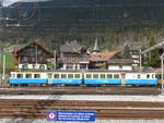 (216'477) - MOB-Pendelzug - Nr. 4001 - am 26. April 2020 im Bahnhof Zweisimmen