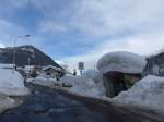 (148'805) - Schnee in der Strada di Valle in Airolo am 9. Februar 2014