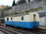 (170'178) - MOB-Gepckwagen - Nr. BD 33 - am 18. April 2016 im Bahnhof Montreux