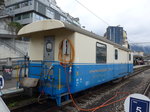 (170'179) - MOB-Gepckwagen - Nr. BD 33 - am 18. April 2016 im Bahnhof Montreux