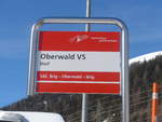 (214'767) - MGB-Haltestelle - Oberwald VS, Dorf - am 22.
