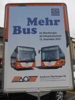 verkehr-reisen/473084/167532---plakat-zu-mehr-bus (167'532) - Plakat zu 'Mehr Bus im Oberthurgau' am 25. November 2015 beim Bahnhof Amriswil
