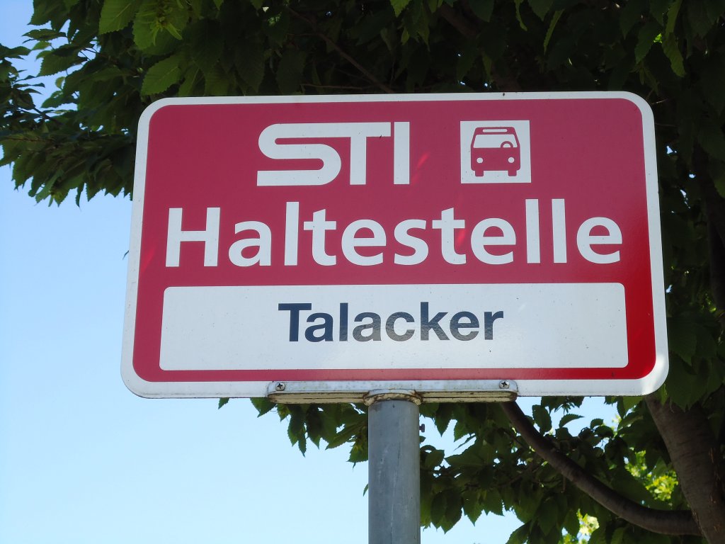 (128'189) - STI-Haltestelle - Thun, Talacker - am 1. August 2010