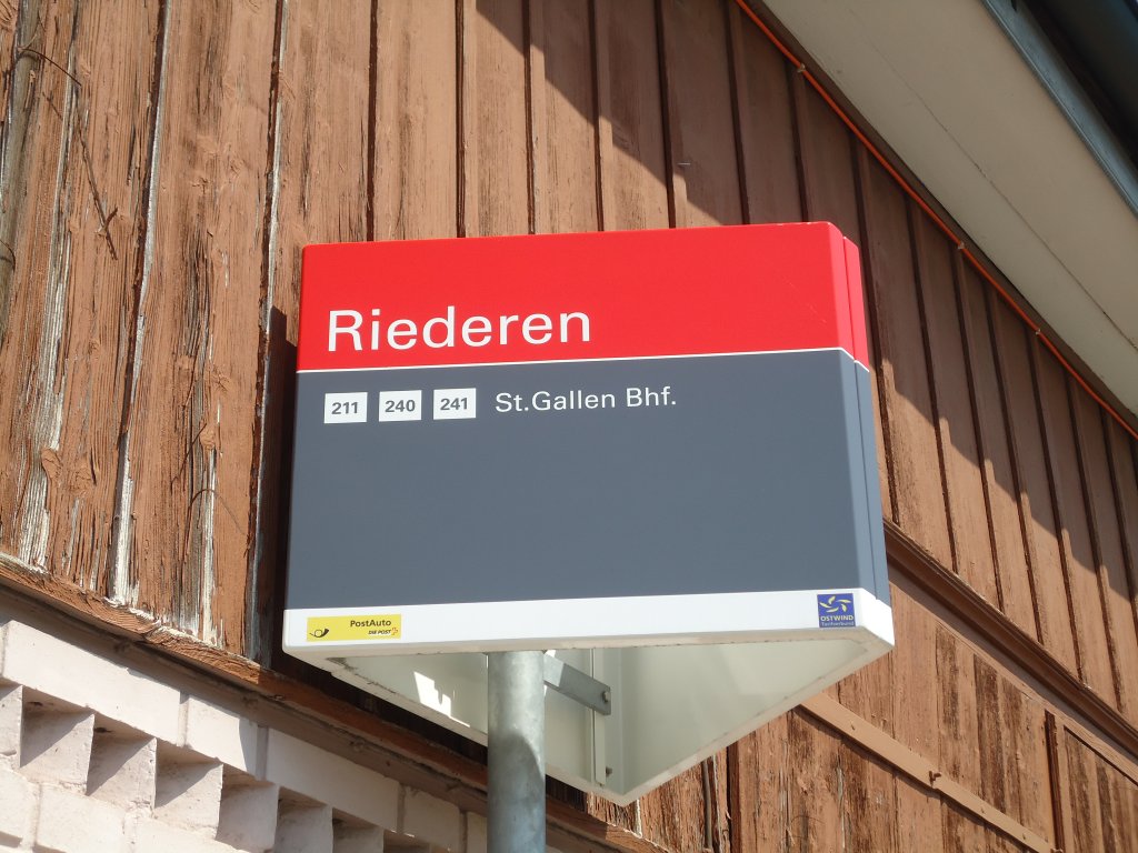 (128'855) - St. Gallerbus-Haltestelle - St. Gallen, Riederen - am 21. August 2010