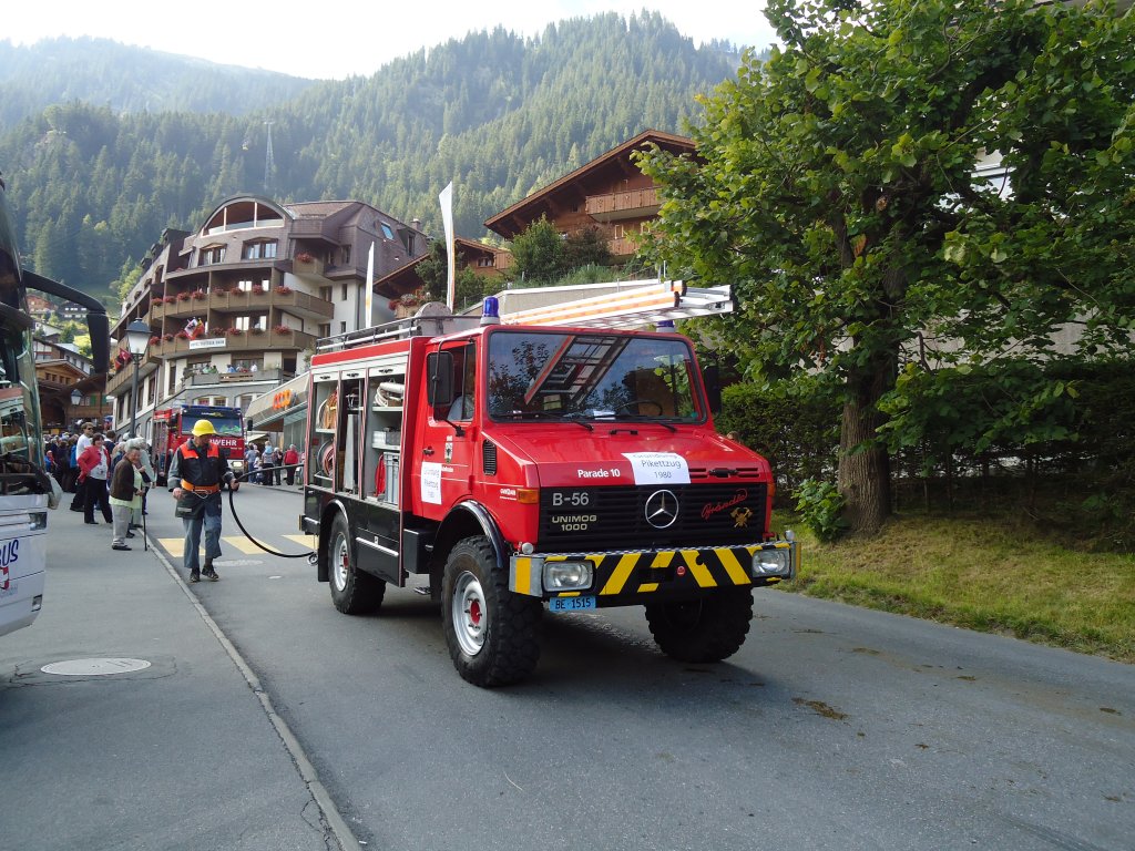 (129'481) - Feuerwehr, Adelboden - BE 1515 - Mercedes am 5. September 2010 in Adelboden, Landstrasse