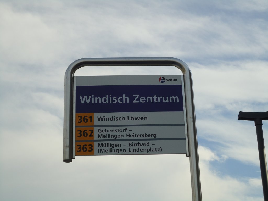 (130'836) - A-welle-Haltestelle - Windisch, Zentrum - am 30. Oktober 2010