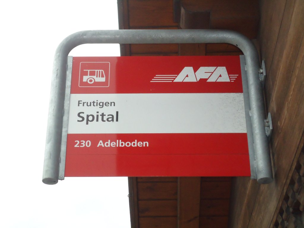 (131'000) - AFA-Haltestelle - Frutigen, Spital - am 15. November 2010