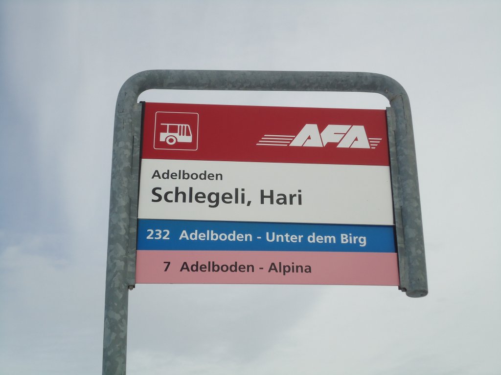 (131'124) - AFA-Haltestelle - Adelboden, Schlegeli, Hari - am 28. November 2010