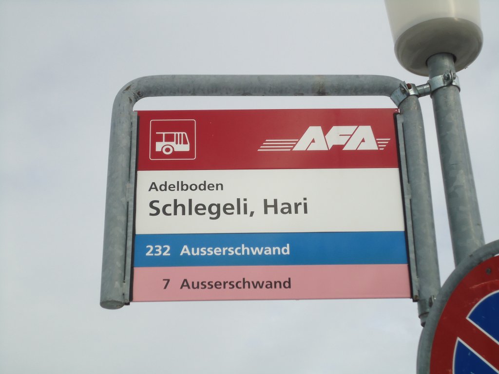 (131'134) - AFA-Haltestelle - Adelboden, Schlegeli, Hari - am 28. November 2010