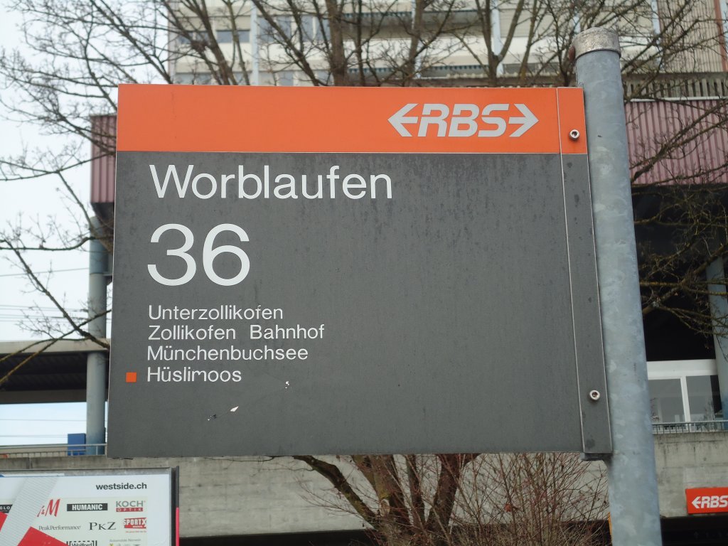 (132'429) - RBS-Haltestelle - Worblaufen, Bahnhof - am 24. Januar 2011
