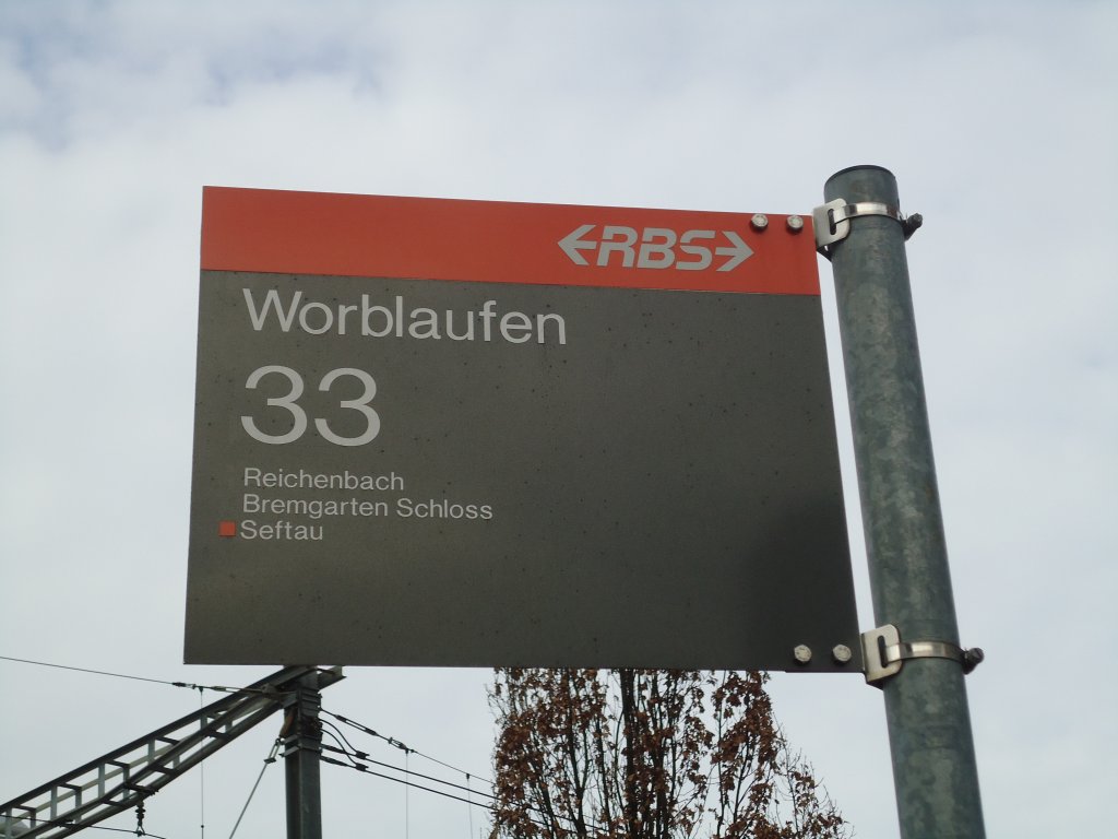 (132'433) - RBS-Haltestelle - Worblaufen, Bahnhof - am 24. Januar 2011