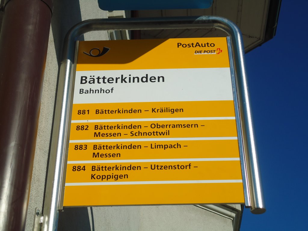 (132'449) - PostAuto-Haltestelle - Btterkinden, Bahnhof - am 24. Januar 2011