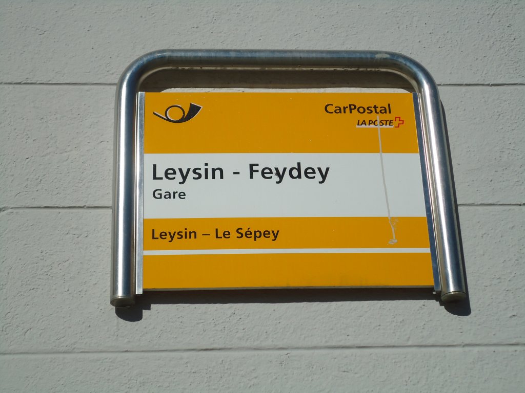 (132'482) - PostAuto-Haltestelle - Leysin-Feydey, Gare - am 6. Februar 2011