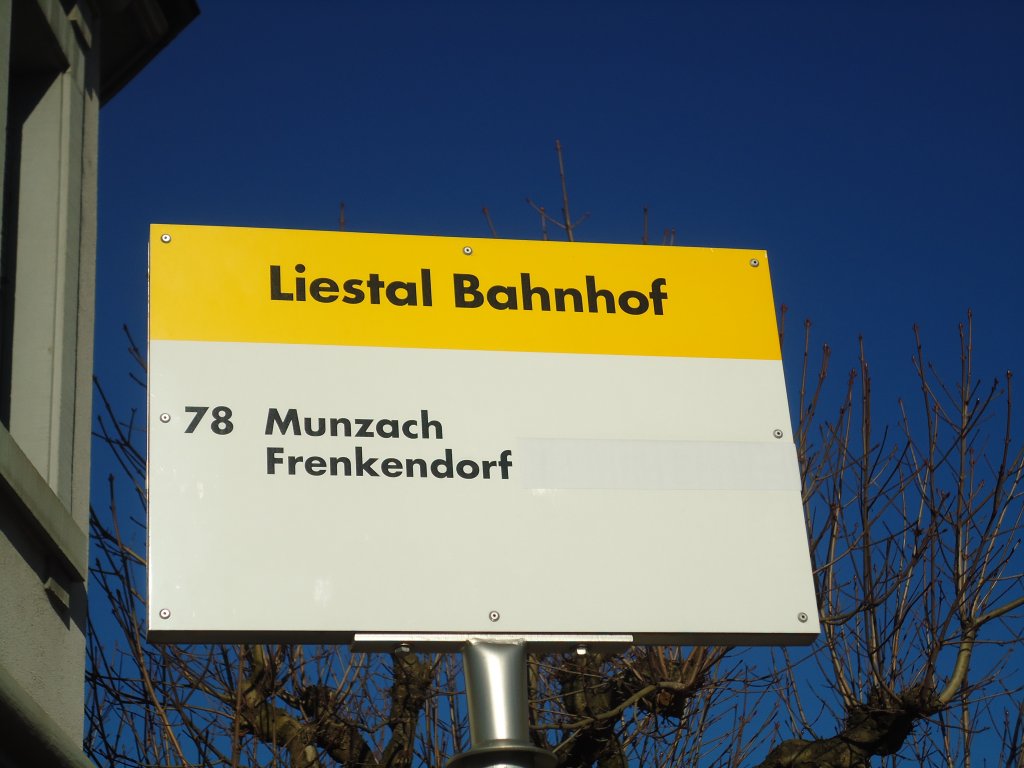 (132'574) - AAGL-Haltestelle - Liestal, Bahnhof - am 7. Februar 2011