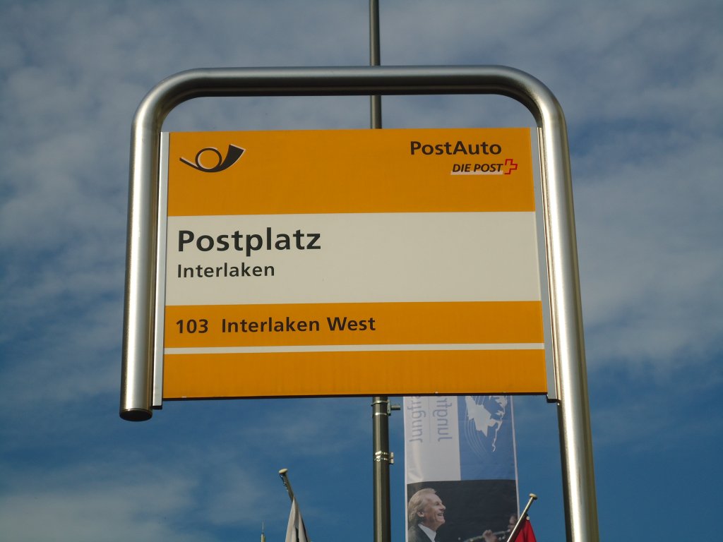 (134'539) - PostAuto-Haltestelle - Interlaken, Postplatz - am 27. Juni 2011
