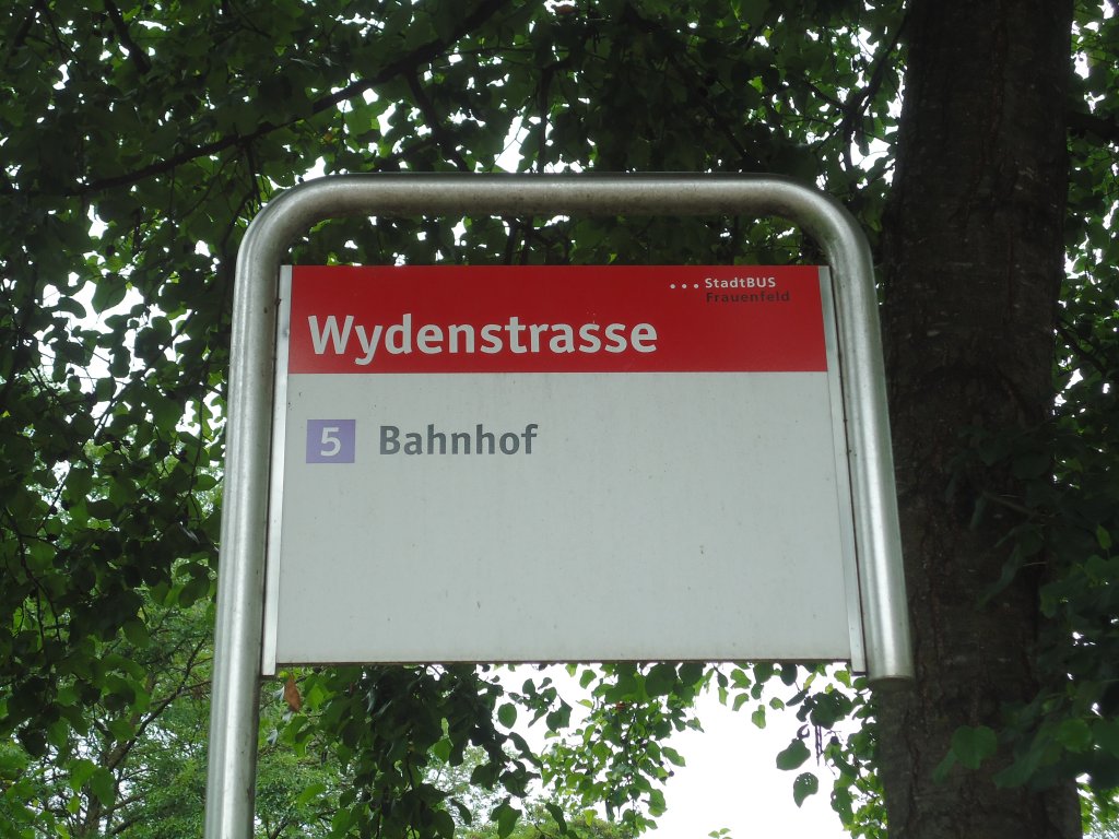 (134'904) - StadtBUS Frauenfeld-Haltestelle - Frauenfeld, Wydenstrasse - am 10. Juli 2011