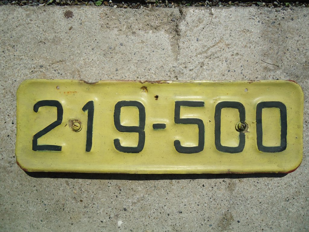 (135'346) - Autonummer aus Israel - 219-500 - am 31. Juli 2011