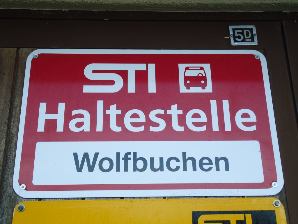 (136'844) - STI-Haltestelle - Oberstocken, Wolfbuchen - am 22. November 2011