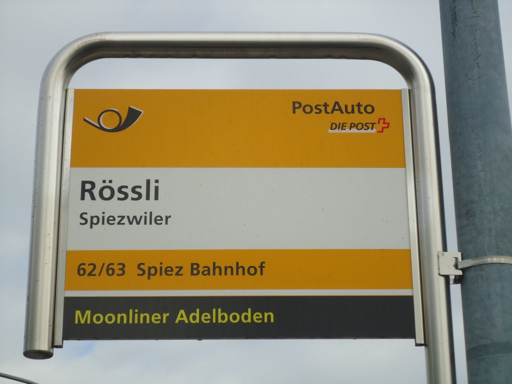 (138'425) - PostAuto-Haltestelle - Spiezwiler, Rssli - am 6. April 2012