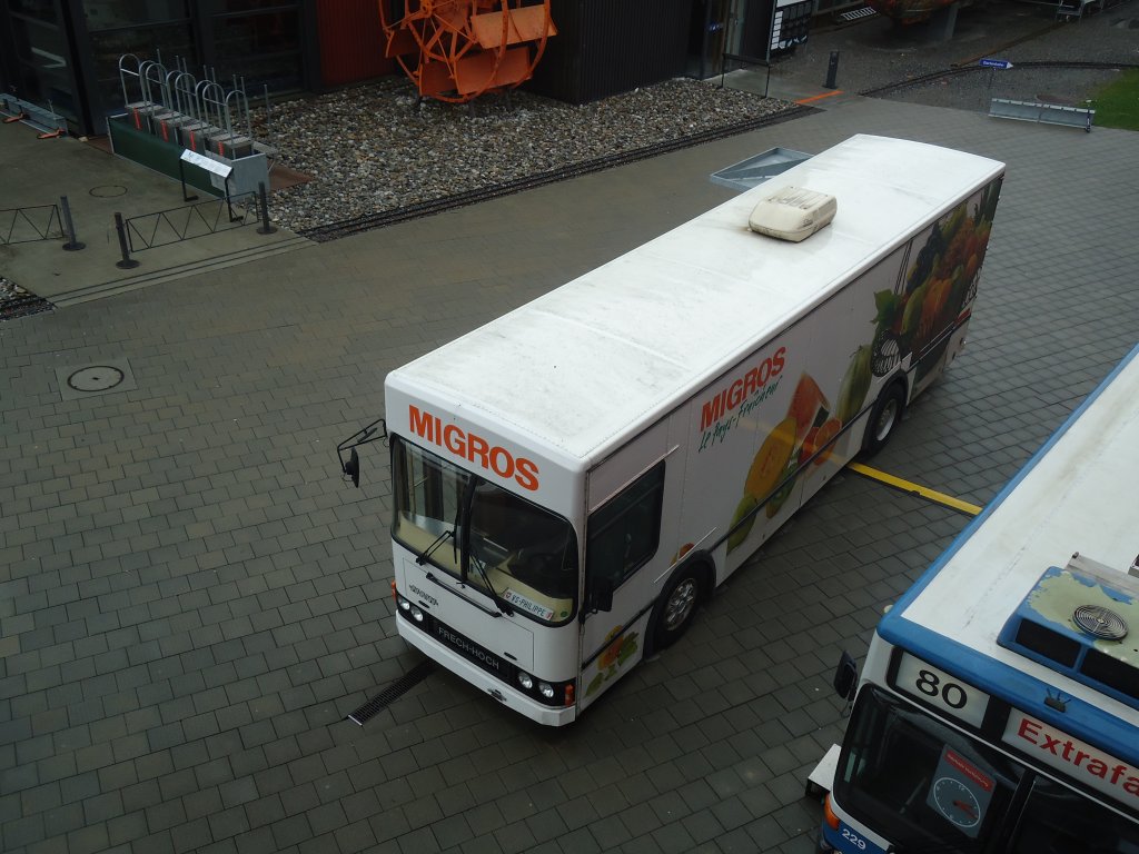 (138'491) - Migros-Einkaufswagen - NAW/FHS am 11. April 2012 in Luzern, Verkehrshaus