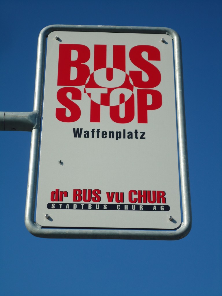 (141'750) - Dr Bus vu Chur-Haltestelle - Chur, Waffenplatz - am 15. September 2012