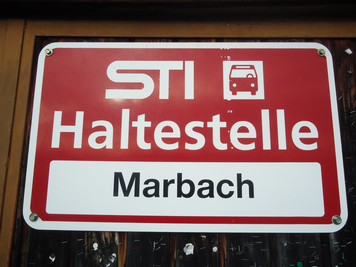 (148'317) - STI-Haltestelle - Heimenschwand, Marbach - am 15. Dezember 2013