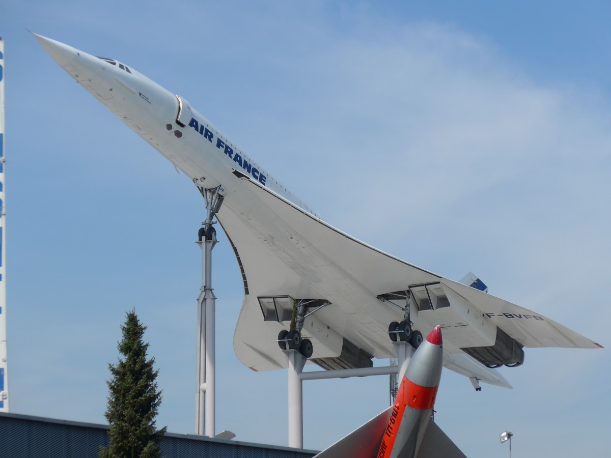 (149'741) - Air-France-Concorde - F-BVFB - am 25. April 2014 in Sinsheim, Museum