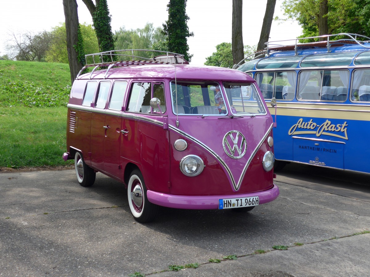 (150'216) - VW-Bus - HN-TI 966H - am 26. April 2014 in Speyer, Technik-Museum