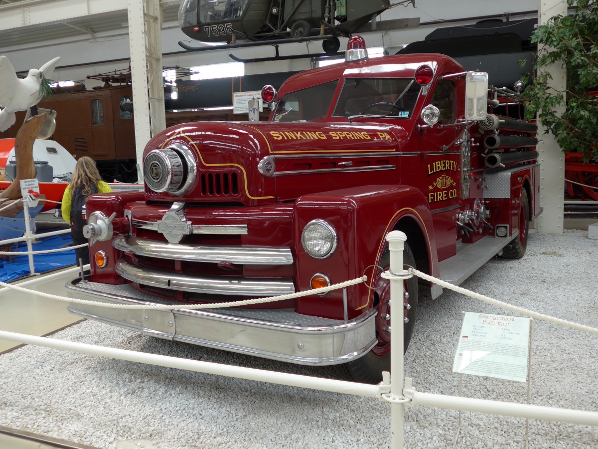 (150'330) - Liberty Fire Co. - Seagraves am 26. April 2014 in Speyer, Technik-Museum