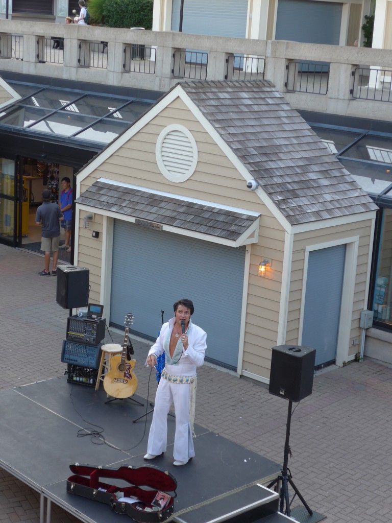 (152'858) - Ein  Elvis Presley  singt am 15. Juli 2014 bei den Niagara Falls in Clifton Hill