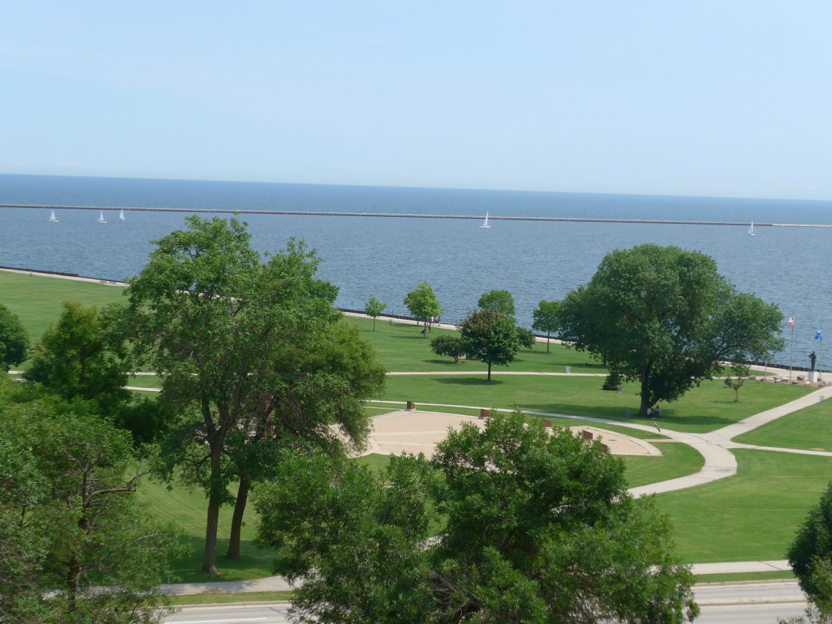 (153'065) - Aussicht auf den Lake Michigan am 17. Juli 2014 in Milwaukee