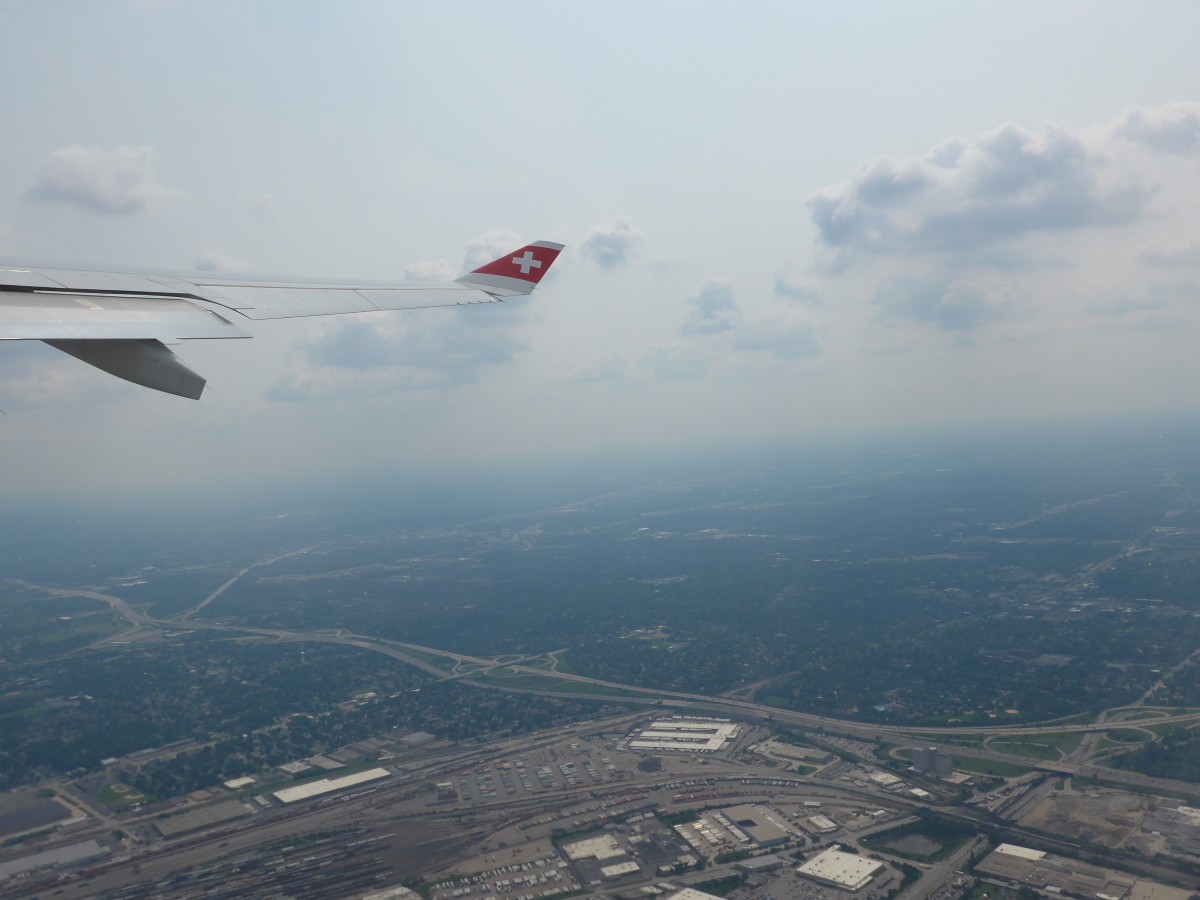 (153'438) - Blick auf Chicago vom Flugzeug aus am 20. Juli 2014