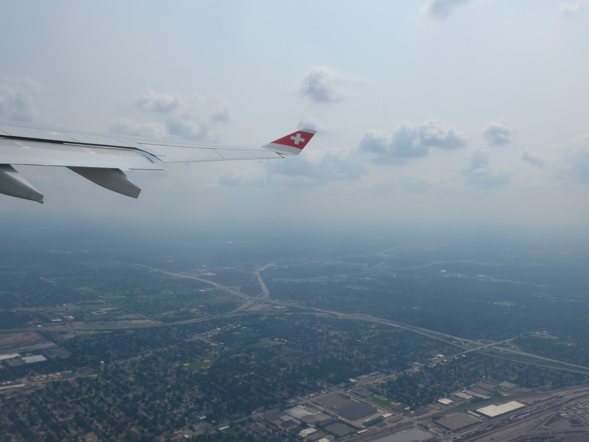 (153'439) - Blick auf Chicago vom Flugzeug aus am 20. Juli 2014