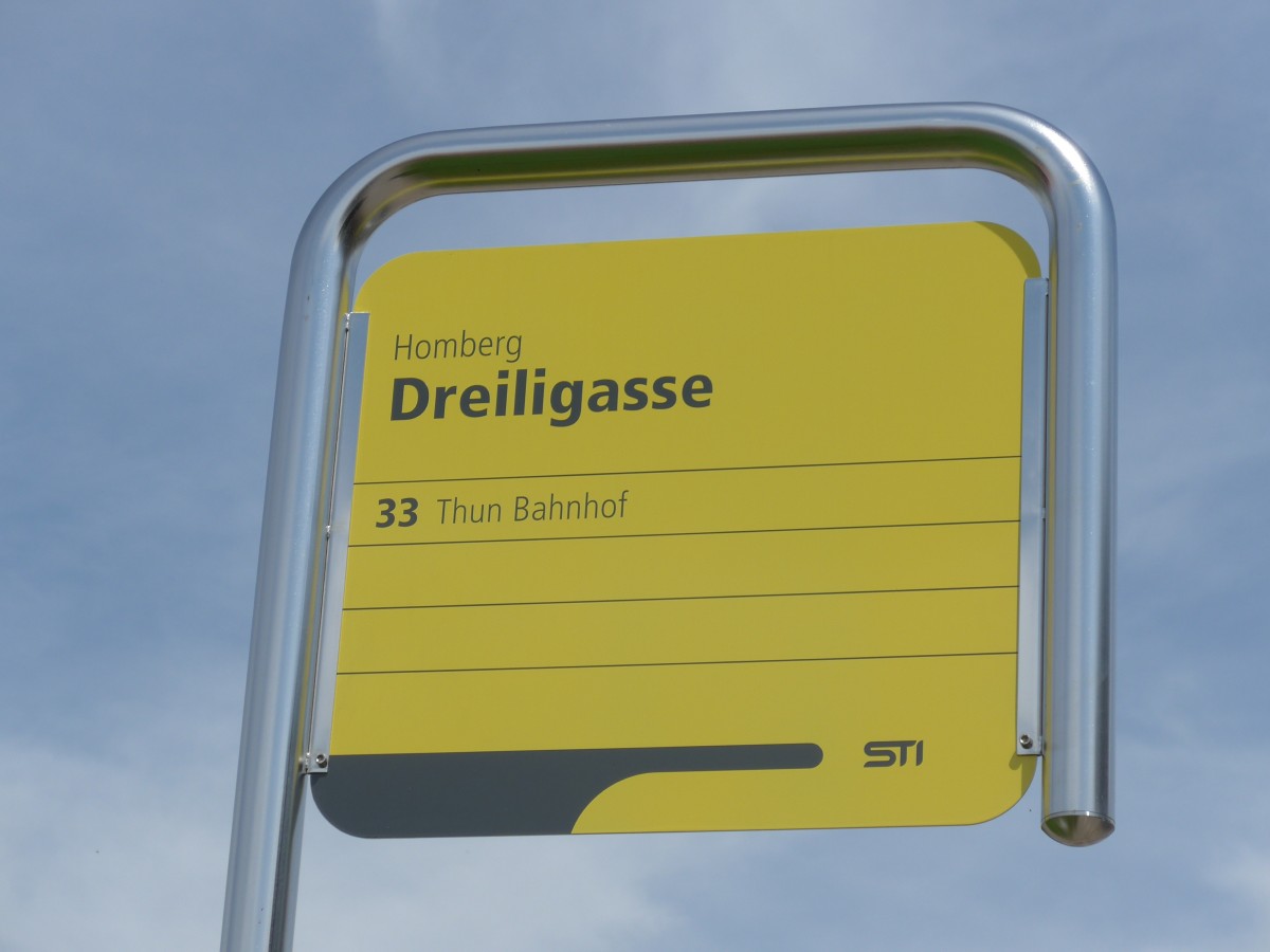 (153'714) - STI-Haltestelle - Homberg, Dreiligasse - am 10. August 2014