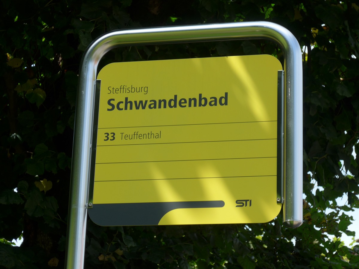 (153'725) - STI-Haltestelle - Steffisburg, Schwandenbad - am 10. August 2014