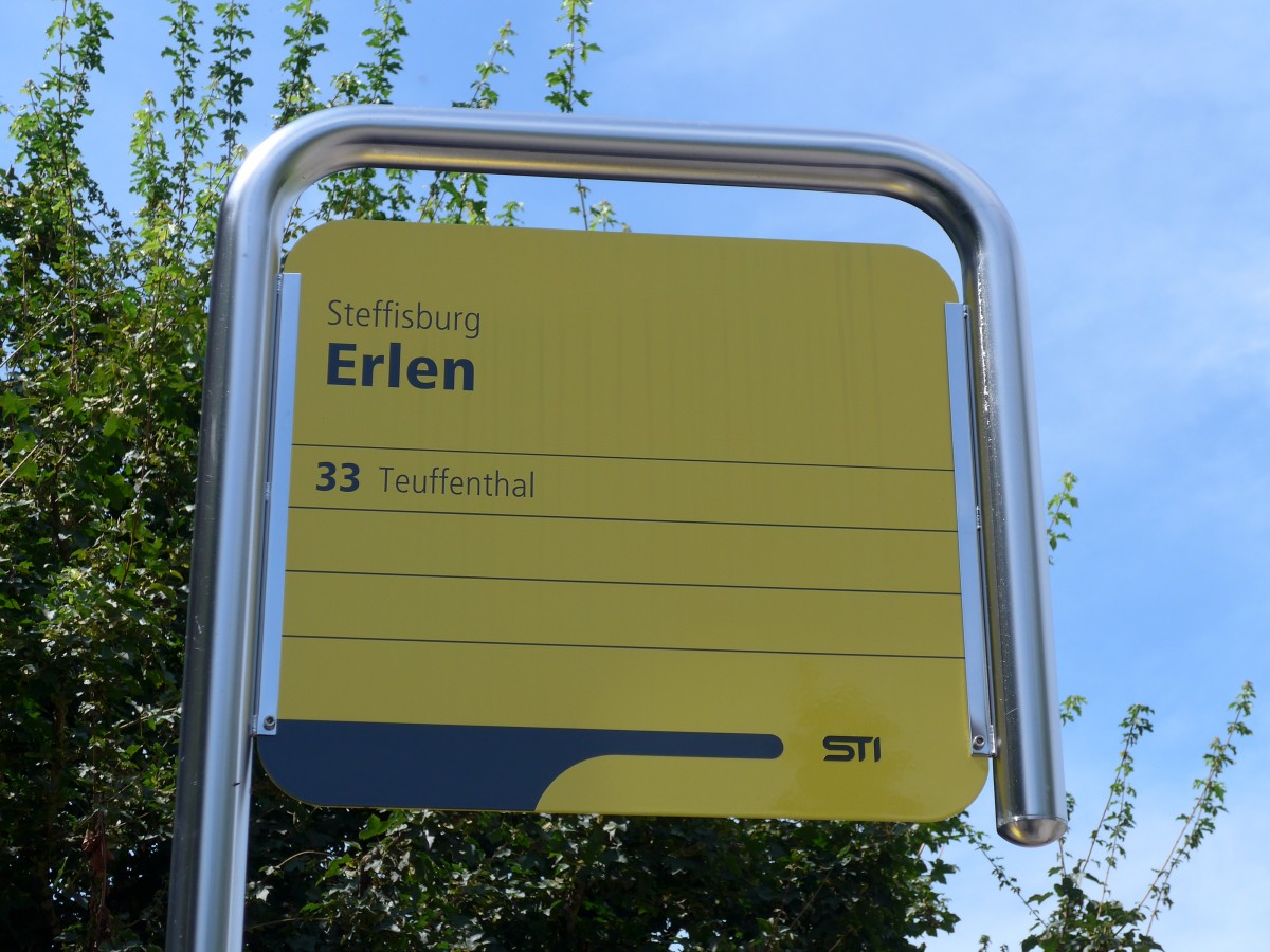 (153'727) - STI-Haltestelle - Steffisburg, Erlen - am 10. August 2014