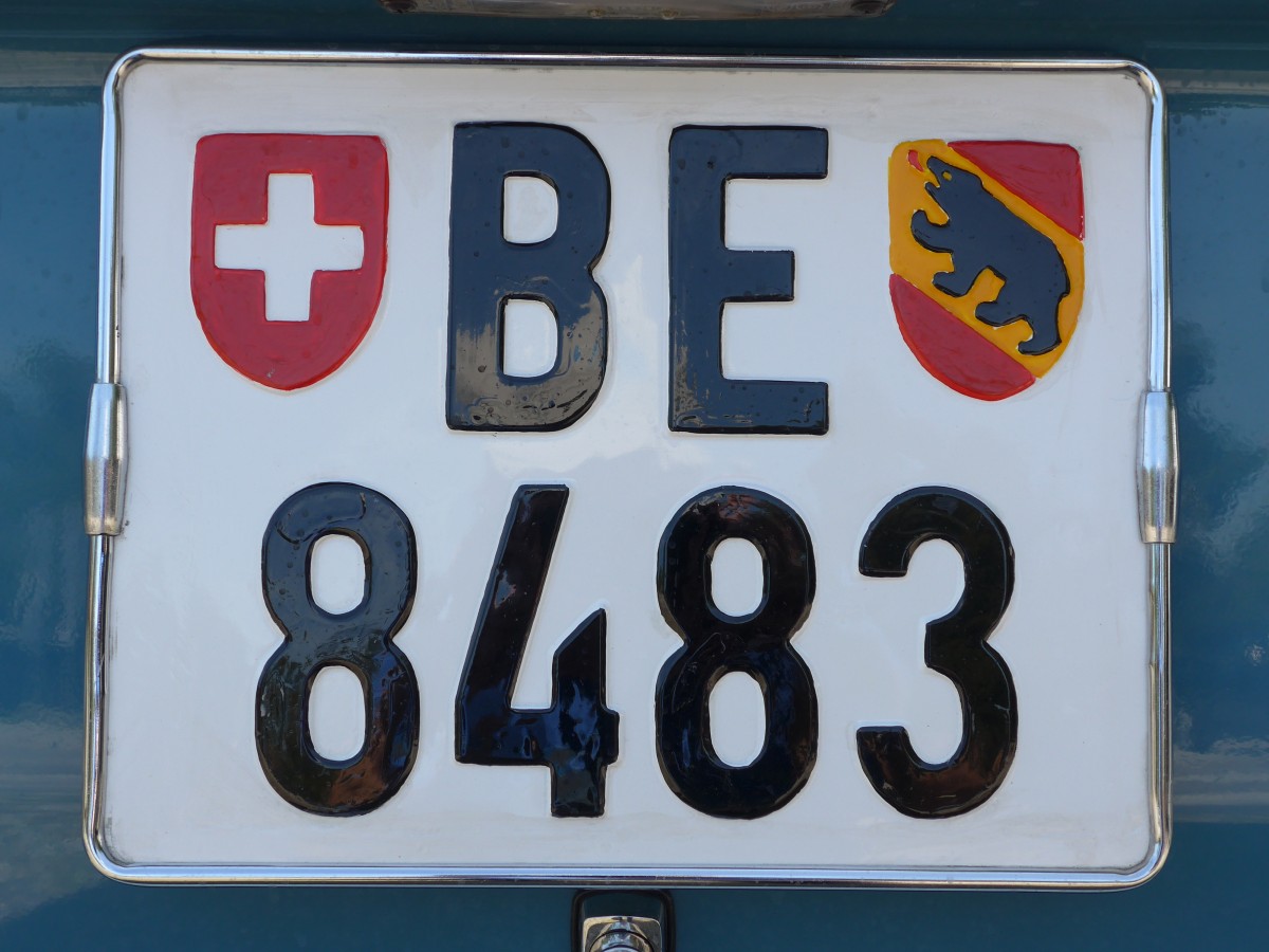 (153'948) - Autonummer aus der Schweiz - BE 8483 - am 17. August 2014
