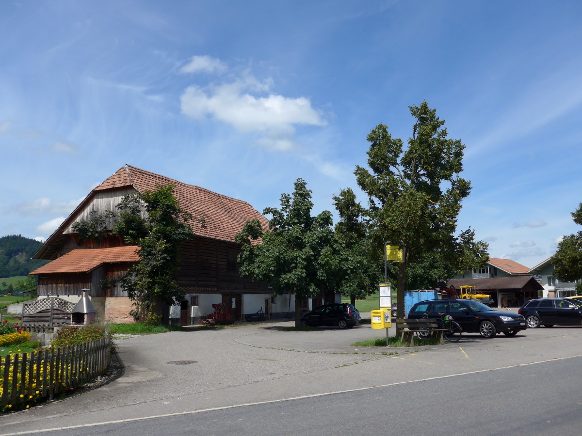 (153'976) - Der Viehschauplatz in Reutigen am 17. August 2014