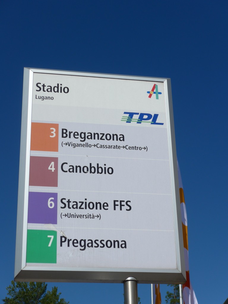 (155'224) - TPL-Haltestelle - Lugano, Stadio - am 13. September 2014