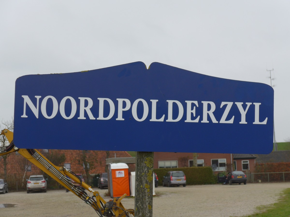 (156'722) - Ortstafel von Noordpolderzyl am 18. November 2014