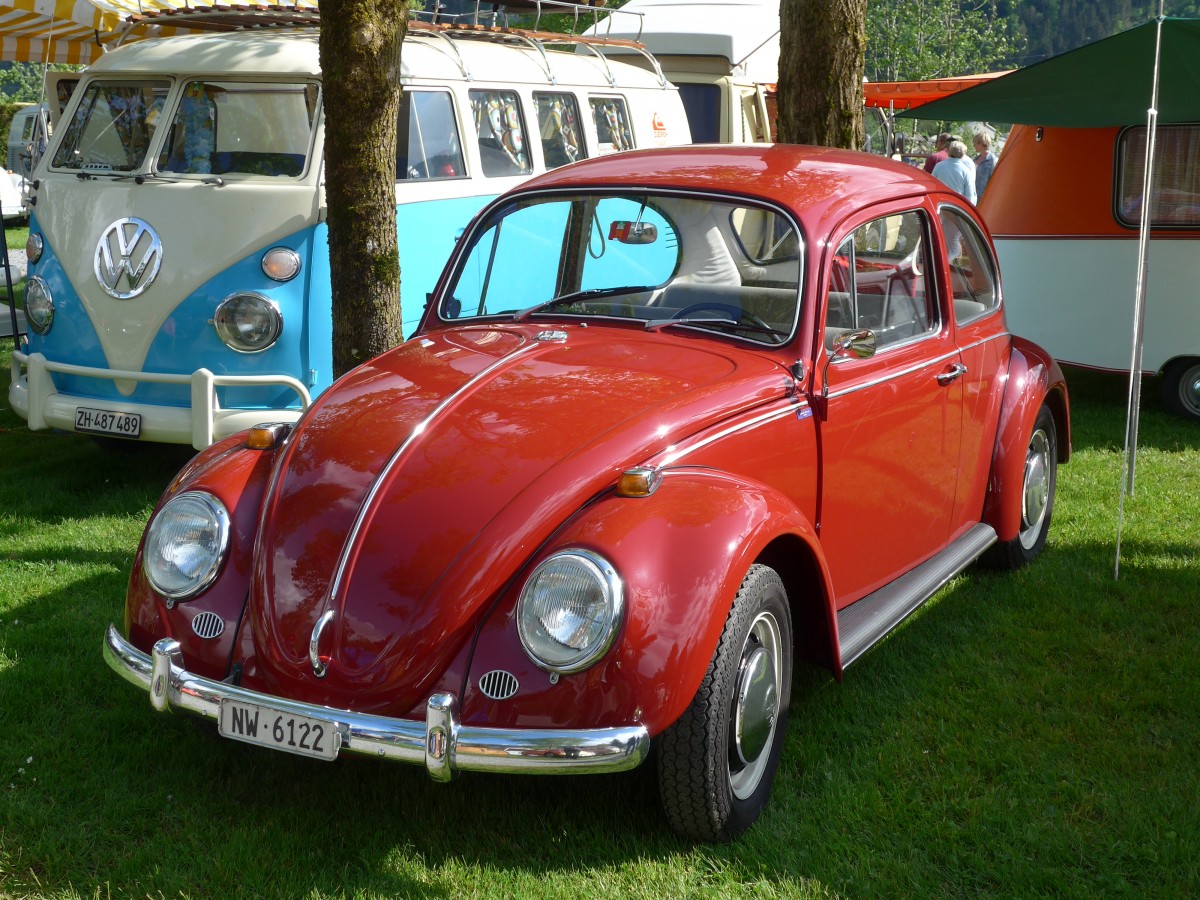 (160'339) - VW-Kfer - NW 6122 - am 9. Mai 2015 in Brienz, Camping Aaregg