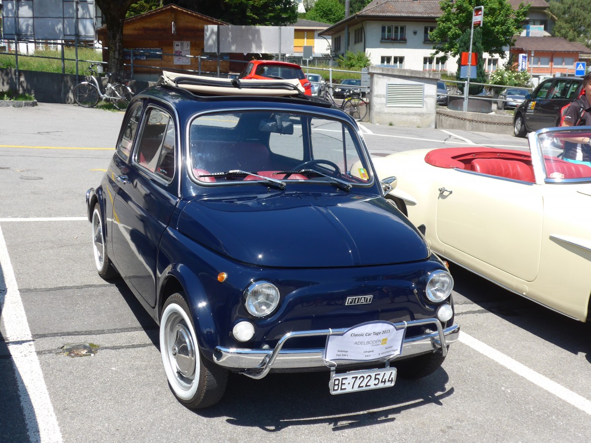 (161'954) - Fiat - BE 722'544 - am 7. Juni 2015 in Frutigen, Marktplatz