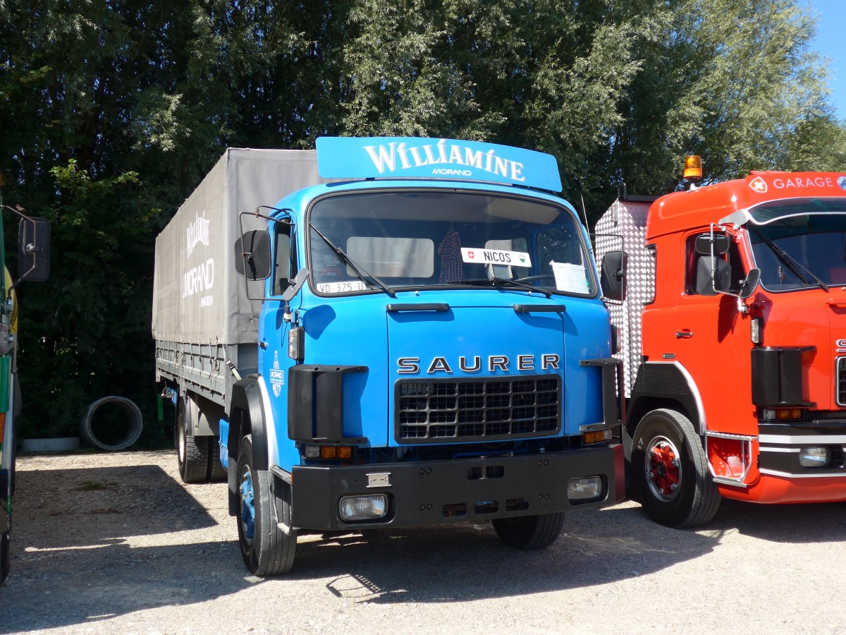 (164'018) - Williamine, Morand - VD 375 U - Saurer am 29. August 2015 in Oberkirch, CAMPUS Sursee